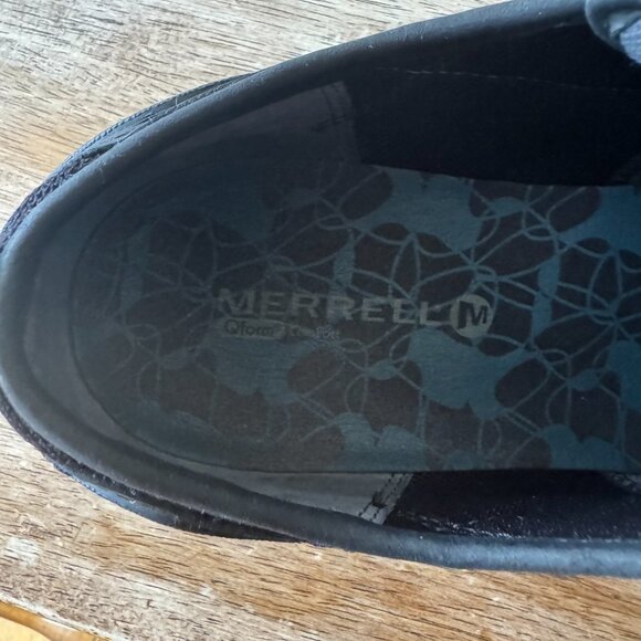 Merrell Mimosa Hiking Shoes Woman's 11 Lace Up Black/Gray Suede Low Top - Picture 10 of 12